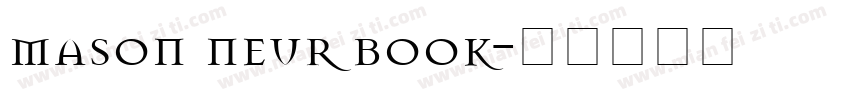 mason neur book字体转换